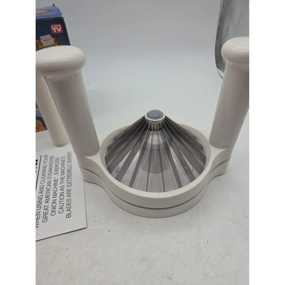 Great American Steakhouse Onion Machine Blooming Onion Cutter Telebrands Box